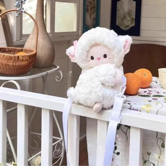 Lambie™ Kawaii Plush Crossbody Bag | Cute Sheep Shoulder Bag 🐑