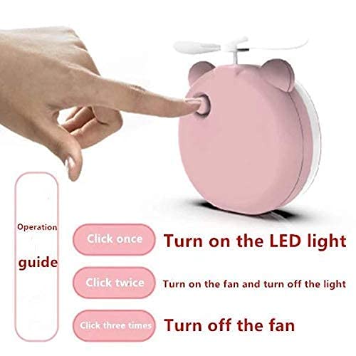 Piggy Glow™ 4-in-1 Mirror Fan | Portable Fan, Mirror & LED Light 🐷