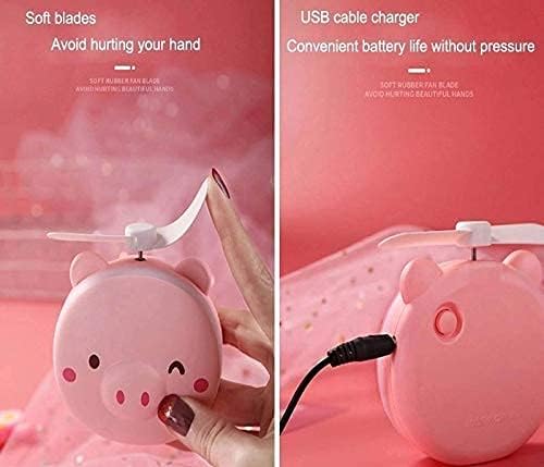 Piggy Glow™ 4-in-1 Mirror Fan | Portable Fan, Mirror & LED Light 🐷